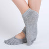 Women Yoga Socks Anti-slip Backless 5 Toe Socks