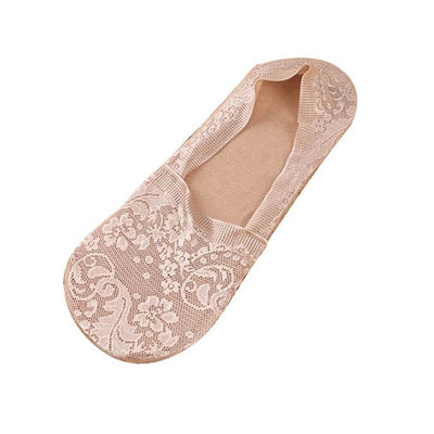 2 Pair Women Lace Slip On