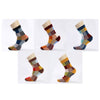 5 Pairs Colorful Combed Cotton Men's Socks