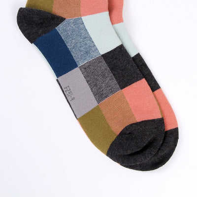 5 Pairs Colorful Combed Cotton Men's Socks