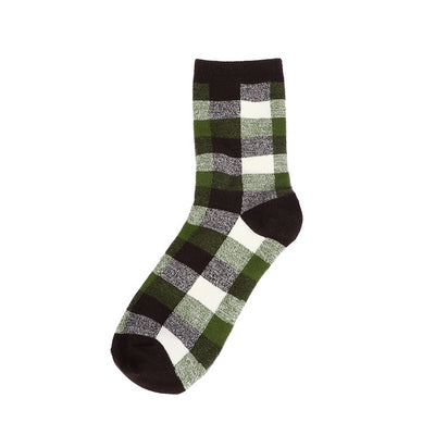 Men's British Style Small Square Leisure Socks