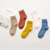 5 Pairs Knitted Girls Casual Socks