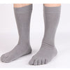 Men Five Finger Toe Long Compression Socks