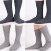 Men Five Finger Toe Long Compression Socks