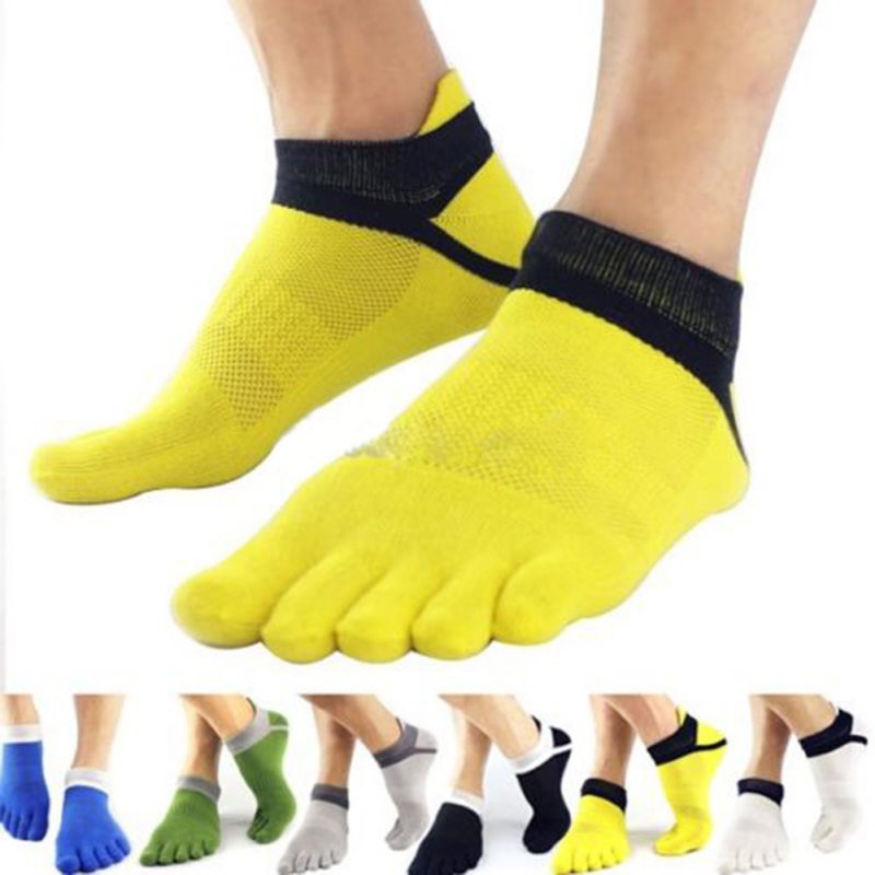 Men Five Finger Toe Socks Cotton
