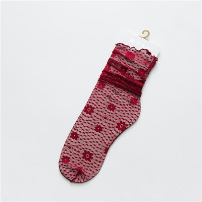 SP&CITY Japan Style Women Lace Socks