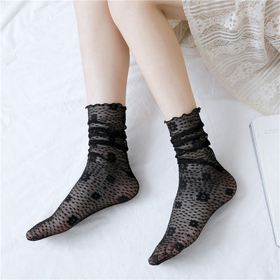 SP&CITY Japan Style Women Lace Socks