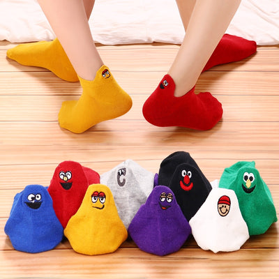 4 Pairs Kawaii Ankle Funny Socks