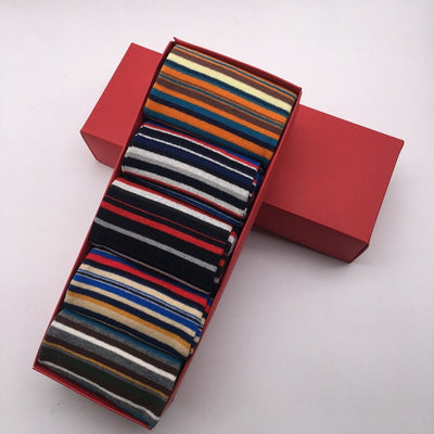 5 Pair JinlinJunlin Color Stripped Socks