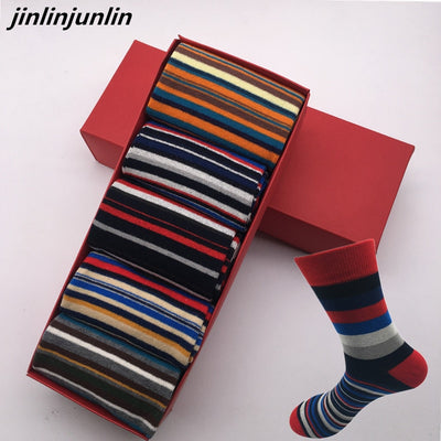 5 Pair JinlinJunlin Color Stripped Socks