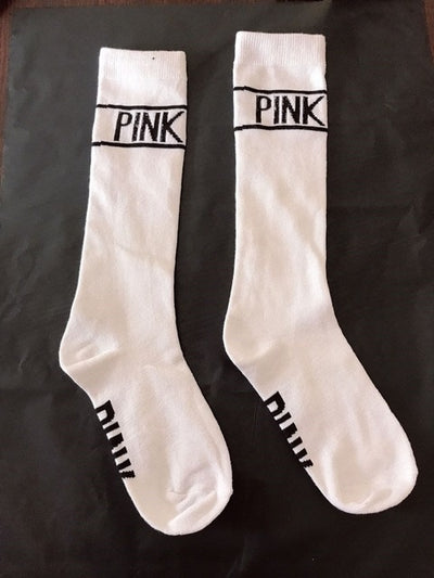 "PINK" Lovely Ladies Long Socks