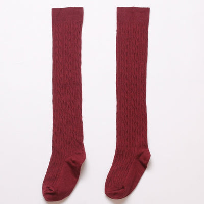 Girls' School Uniform Knee-High Sock