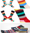 LIONZONE 5Pairs/Lot Men's Happy Socks