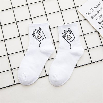 Women Funny Cartoon Cotton  Socks