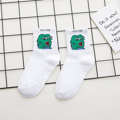 Women Funny Cartoon Cotton  Socks