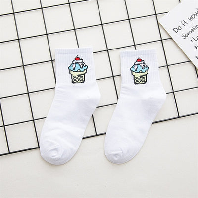 Women Funny Cartoon Cotton  Socks