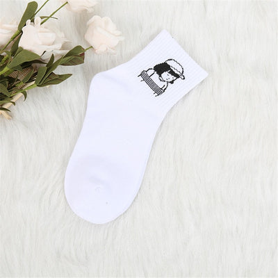 Women Funny Cartoon Cotton  Socks