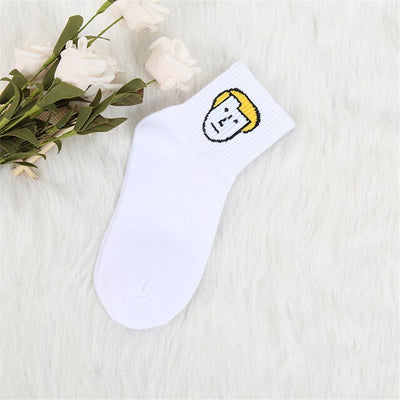 Women Funny Cartoon Cotton  Socks