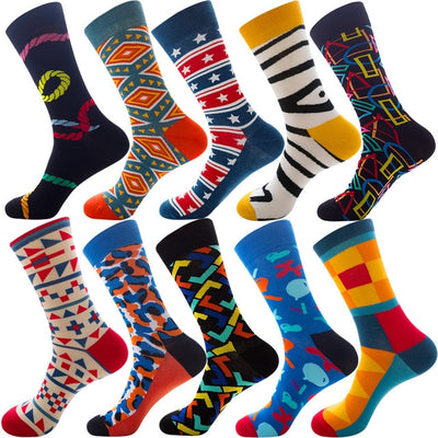 10 Pairs/Lot Men Happy Socks