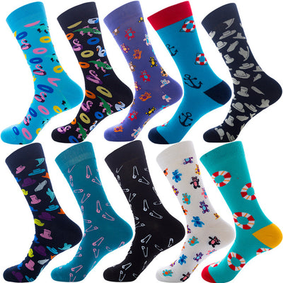 10 Pairs/Lot Men Happy Socks