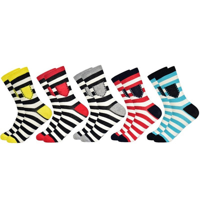 5 Pair/Lot Fashion Men's Striped Socks