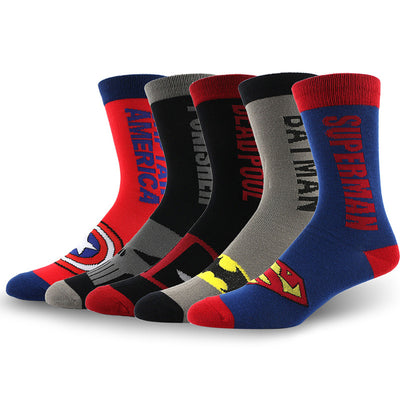 Fashion  Marvel Comics Letter Socks