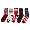 5 Pair/1 Pair Flag Style Socks