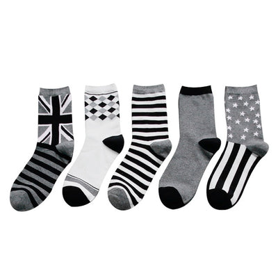 5 Pair/1 Pair Flag Style Socks