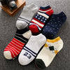 5 Pair/Lot Boat Socks