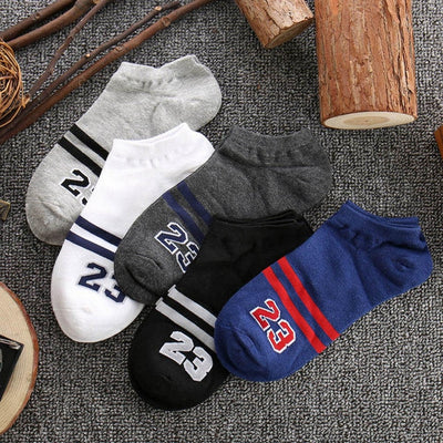 5 Pair/Lot Boat Socks