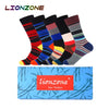 LIONZONE 5Pairs/Lot Men's Happy Socks