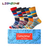 LIONZONE 5Pairs/Lot Men's Happy Socks