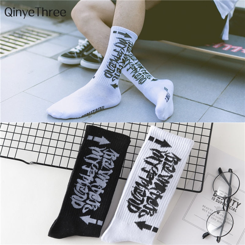 Word Printed Socks