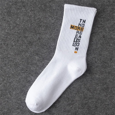 Word Printed Socks