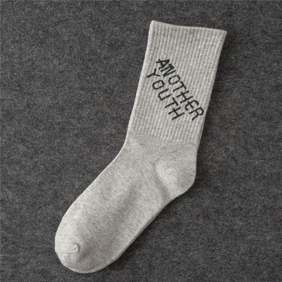 Word Printed Socks