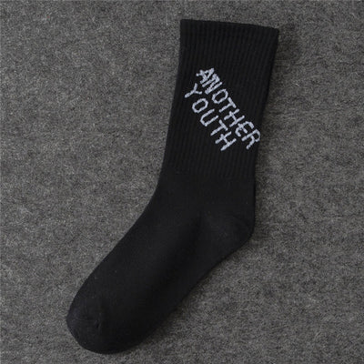 Word Printed Socks