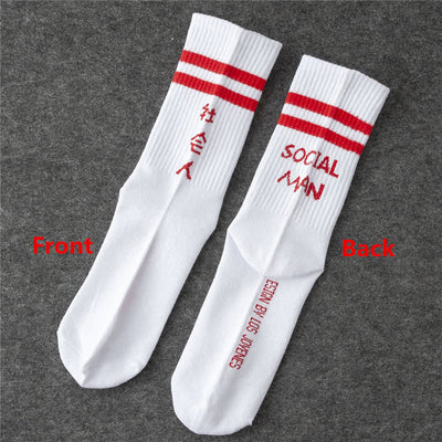 Word Printed Socks