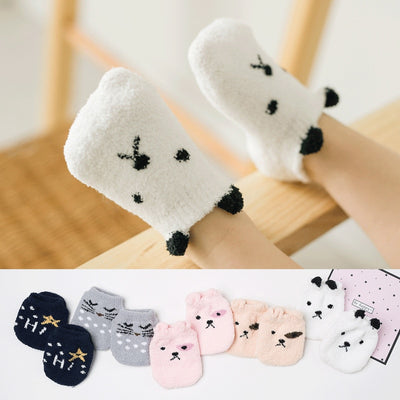 Non-slip Baby Socks Coral Fleece Socks