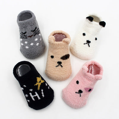 Non-slip Baby Socks Coral Fleece Socks