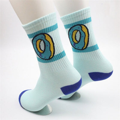 Girls Donut Print Socks