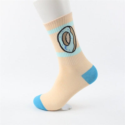 Girls Donut Print Socks