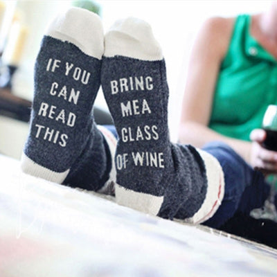 Women "Get Me Wine" Socks